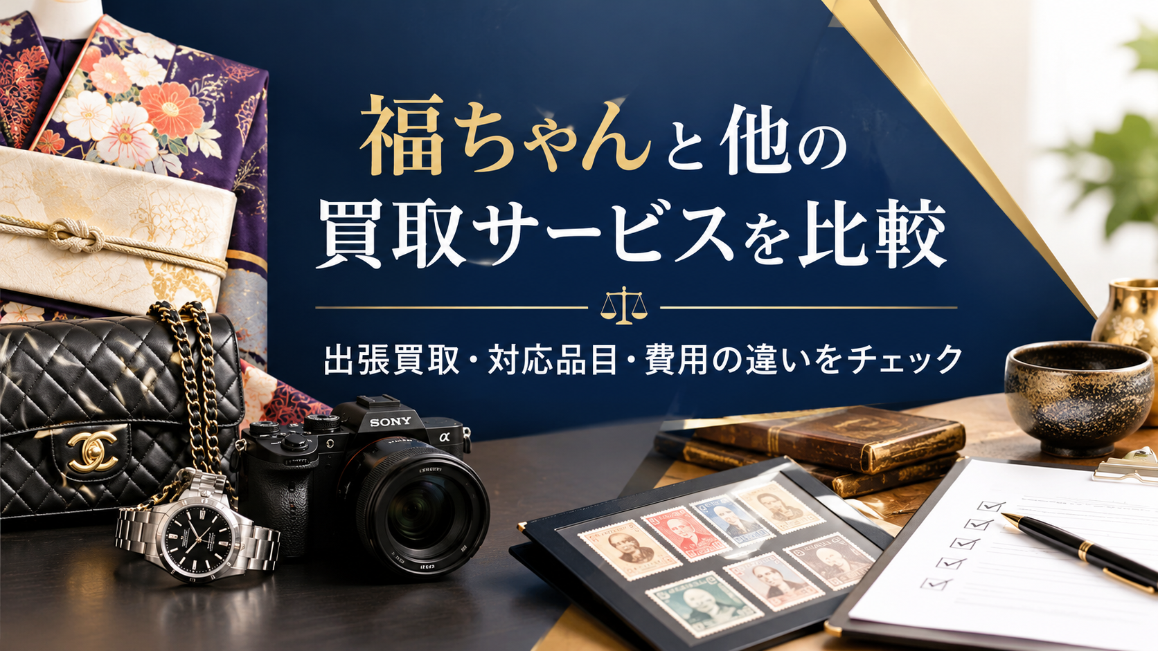 福ちゃんと他の買取サービスを比較｜出張買取・対応品目・費用の違いと選び方