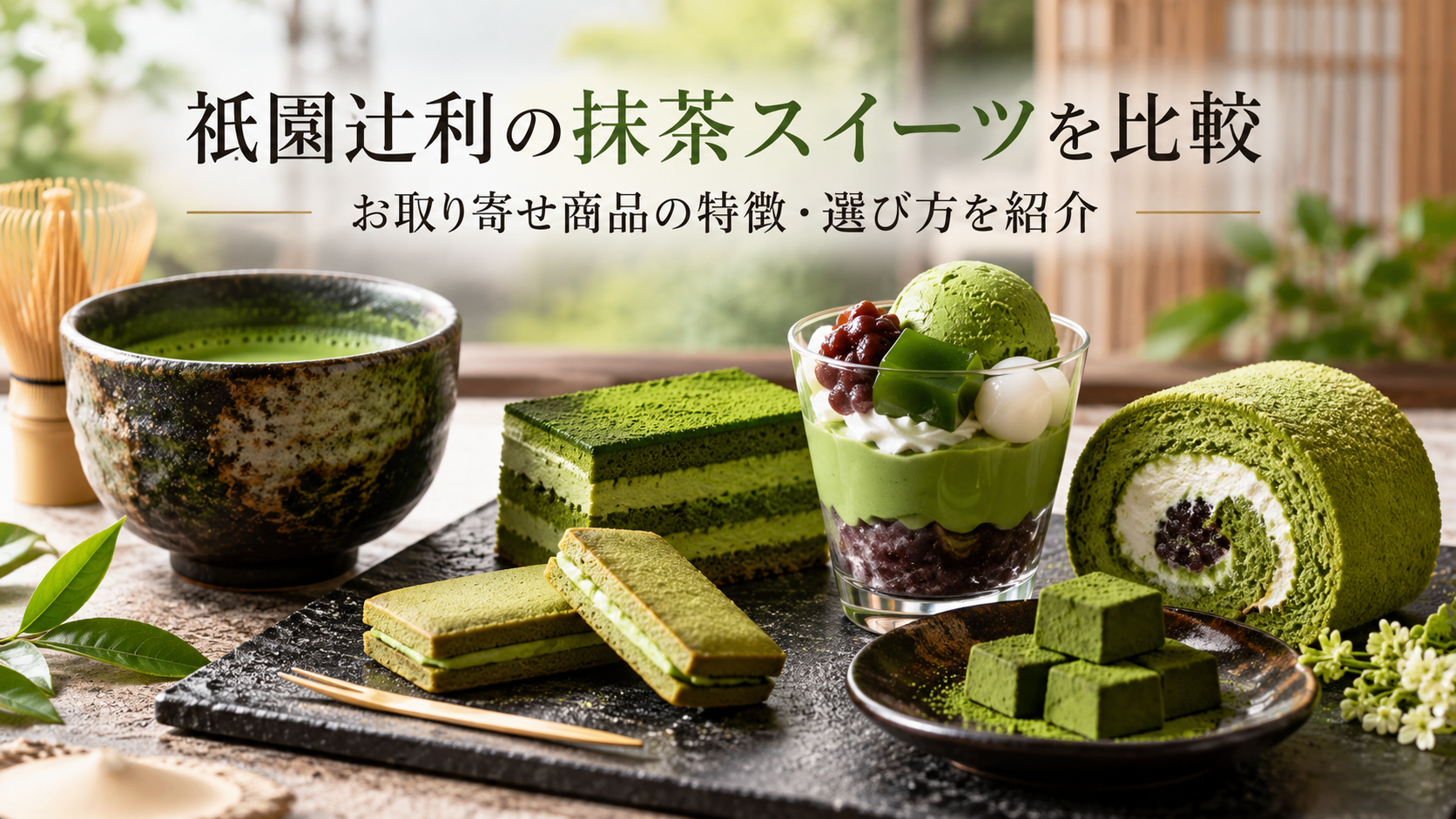 祇園辻利の抹茶スイーツを比較｜お取り寄せ商品の特徴・選び方を紹介
