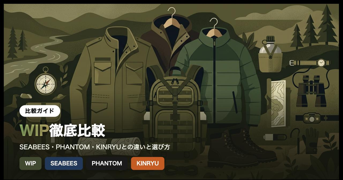 WIP徹底比較｜SEABEES・PHANTOMなど3社との違いと選び方